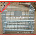 foldable galvanized storage warehouse wire container steel cage